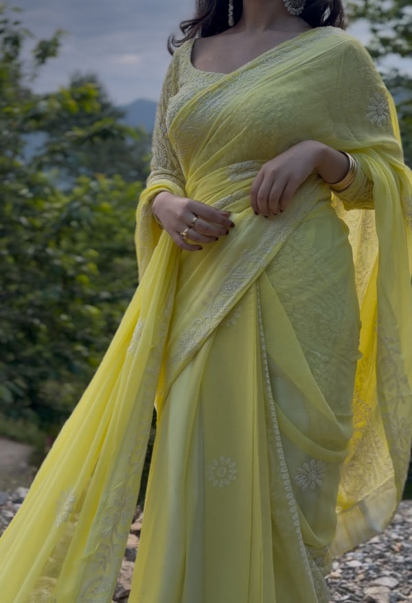 Noor e Sehar Saari - Butter Yellow